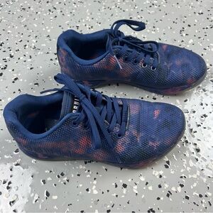 NOBULL Women’s RipStop Runners Size 8 Navy and Purple/ Pink Tye Dye Sneakers